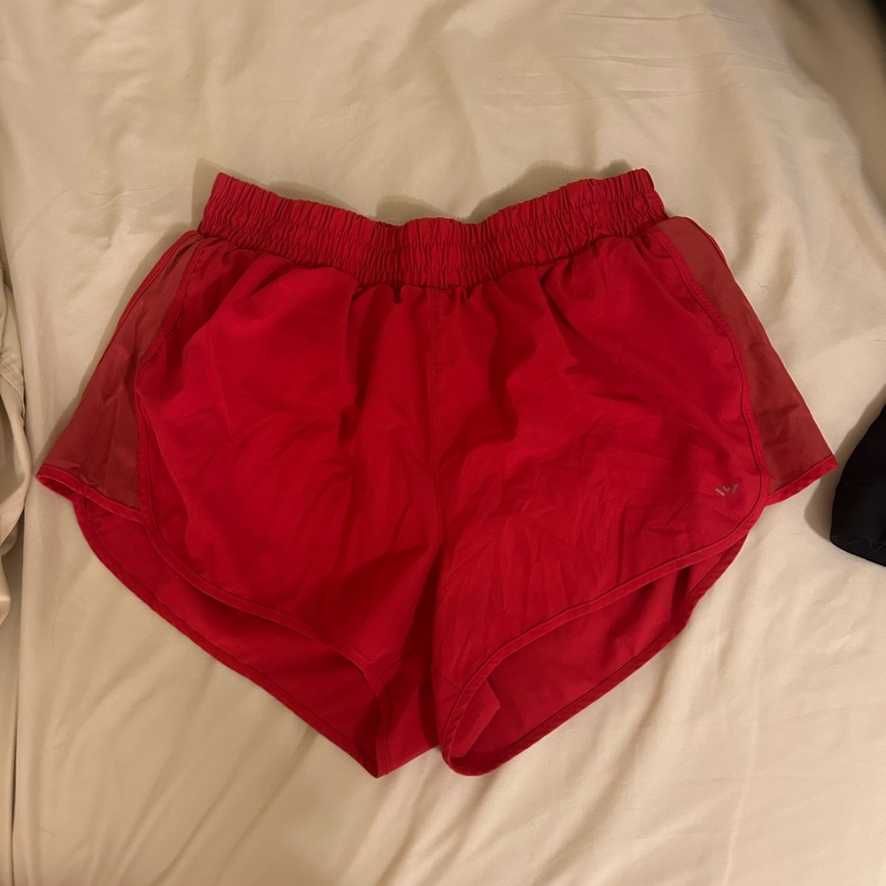 Women's Red Athletic Shorts